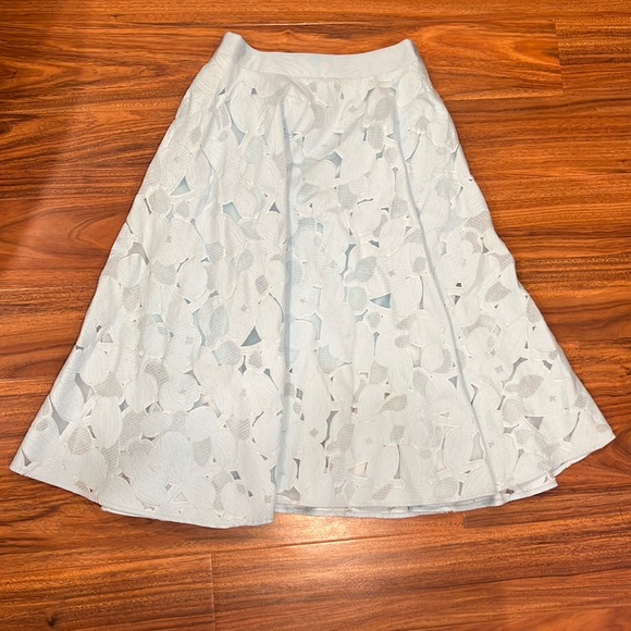 Ted Baker - Beautiful Light Blue Floral Skirt - Picture 2 of 8